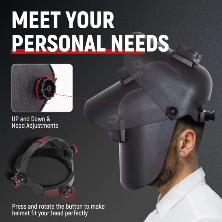 Large-Screen Welding Helmet,True-Color Auto-Dimming Head-Mounted Welding Helmet,Suitable for Grinding Welders