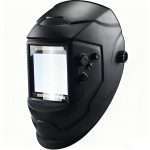 Large View Auto Darkening Welding Helmet, Blue Light Blocking, 1/1/1/1 True Color Solar Powered Welder Hood Mask with 4 Arc Sensors, Wide Shade 3/5-9/9-13 for TIG MIG ARC CUT and GRIND