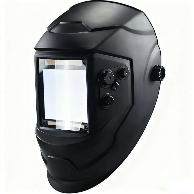 Large View Auto Darkening Welding Helmet, Blue Light Blocking, 1/1/1/1 True Color Solar Powered Welder Hood Mask with 4 Arc Sensors, Wide Shade 3/5-9/9-13 for TIG MIG ARC CUT and GRIND