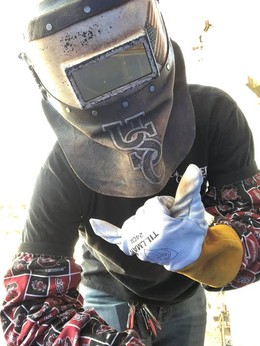 Unique markings on welding helmets